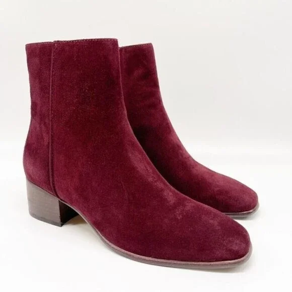 RAG & BONE Aslen Leather Boot in Merlot